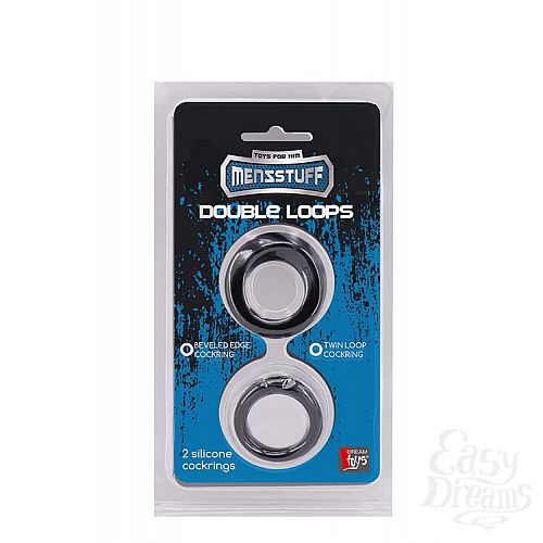  2    2   MENZSTUFF DOUBLE LOOPS 2 SILICONE RING:   