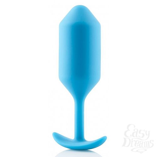 Фотография 5  Голубая пробка для ношения B-vibe Snug Plug 3 - 12,7 см.