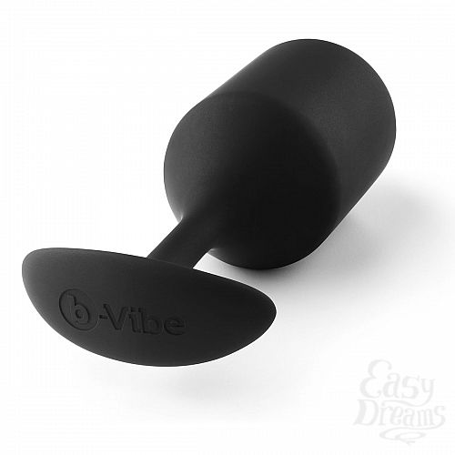 Фотография 2  Чёрная пробка для ношения B-vibe Snug Plug 4 - 14 см.