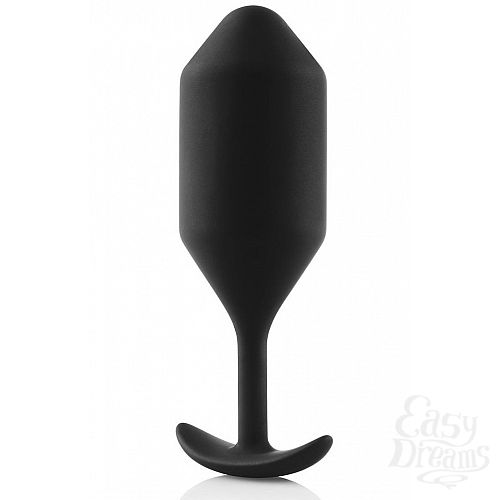 Фотография 5  Чёрная пробка для ношения B-vibe Snug Plug 4 - 14 см.