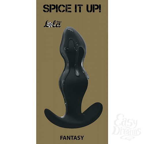 Фотография 3  Чёрная фигурная анальная пробка Fantasy - 12,5 см.