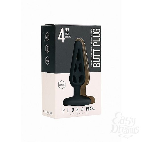  2 Shotsmedia   4 Inch Hollow 1 Black SH-PLU007BLK