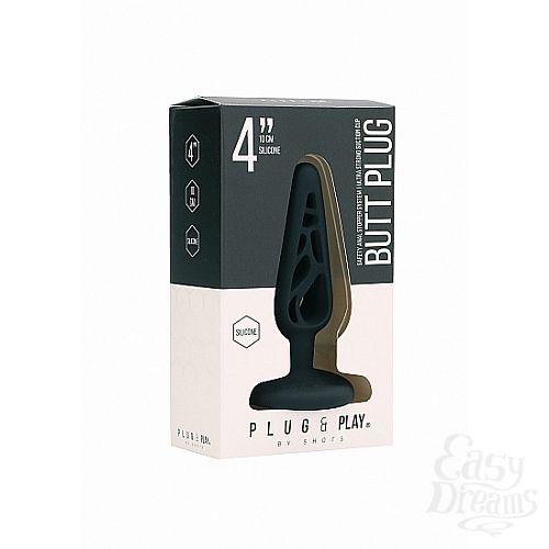  2 Shotsmedia   4 Inch Hollow 4 Black SH-PLU010BLK