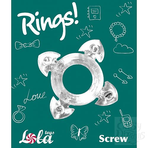  2  Lola Toys Rings!    Rings Screw white 0112-40Lola