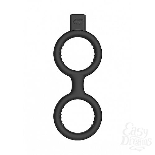  1: Shotsmedia   E-Stim Cock Ring with Ballstrap Black SH-ELC005BLK
