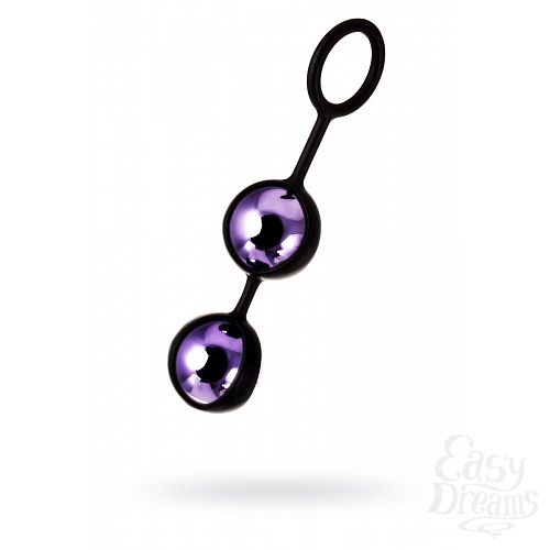 Фотография 2  Фиолетово-чёрные вагинальные шарики TOYFA A-toys
