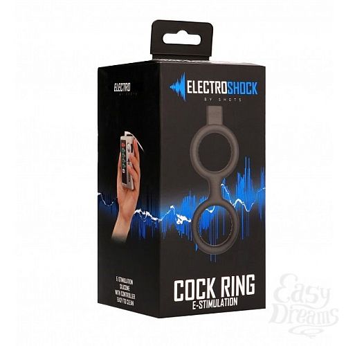  3     E-Stimulation Cock Ring with Ballstrap