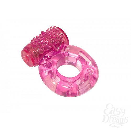 Фотография 2  Розовое эрекционное кольцо с вибрацией Rings Axle-pin