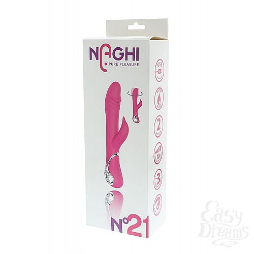 2    NAGHI NO.21 RECHARGEABLE DUO VIBRATOR   