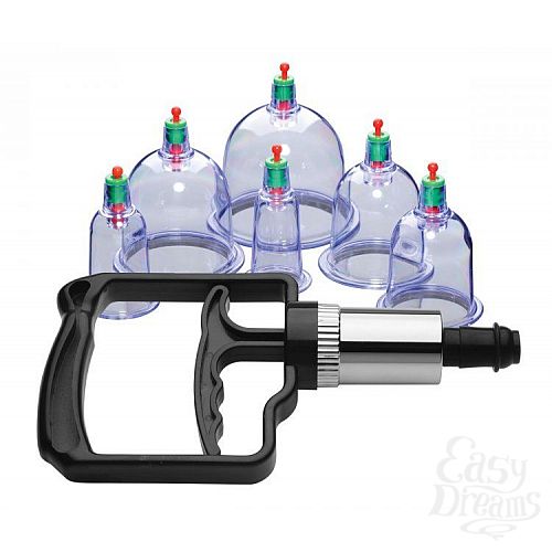  1:      Sukshen 6 Piece Cupping Set with Acu-Points