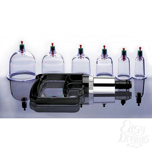  2      Sukshen 6 Piece Cupping Set with Acu-Points