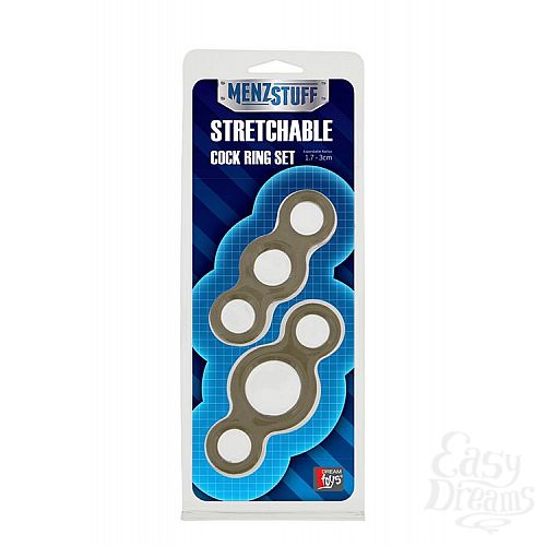  2    2   MENZSTUFF STRETCHABLE COCK RING SET