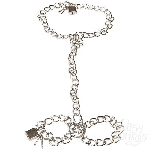  1:            Bad Kitty Metal collar and chain