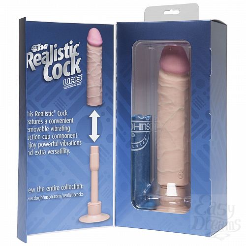  3  - The Realistic Cock ULTRASKYN Without Balls Vibrating 8  - 24,1 .