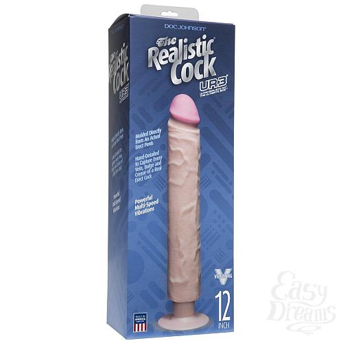  2    The Realistic Cock ULTRASKYN Without Balls Vibrating 12  - 33,5 .