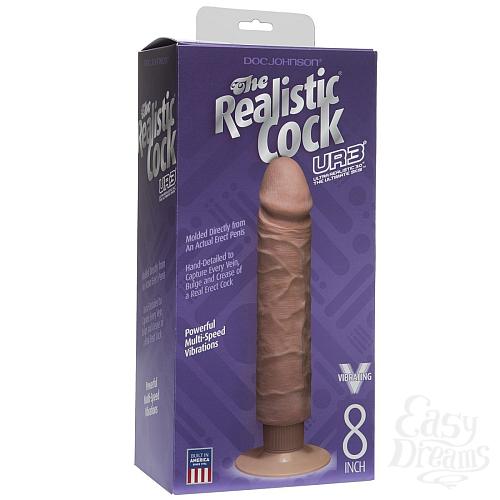  2  - The Realistic Cock ULTRASKYN Without Balls Vibrating 8  - 24,1 .