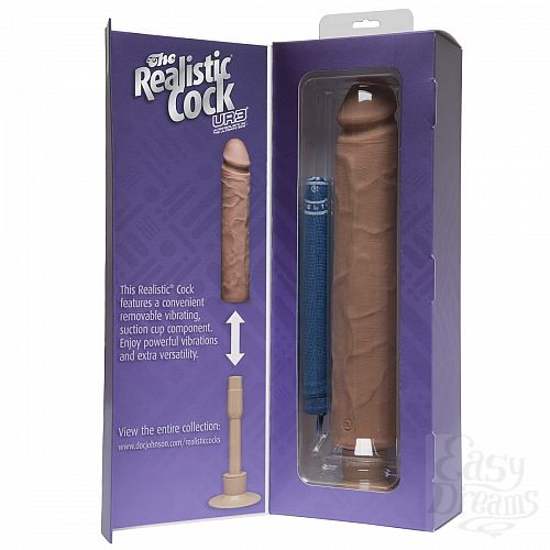  3  - The Realistic Cock ULTRASKYN Without Balls Vibrating 12  - 33,5 .
