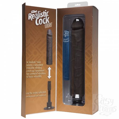  3    The Realistic Cock ULTRASKYN Without Balls Vibrating 12  - 33,5 .