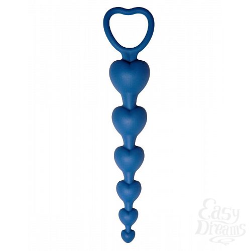 Фотография 1:  Синяя анальная цепочка Love Beam - 19 см.