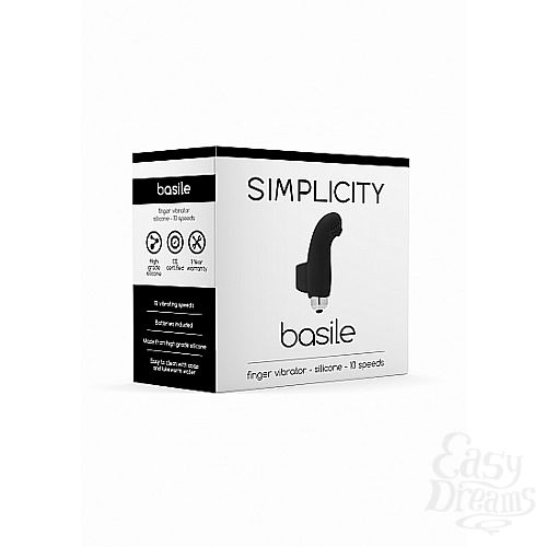 Фотография 3 Shotsmedia Вибростимулятор на палец Basile 10 Speed Black SH-SIM051BLK