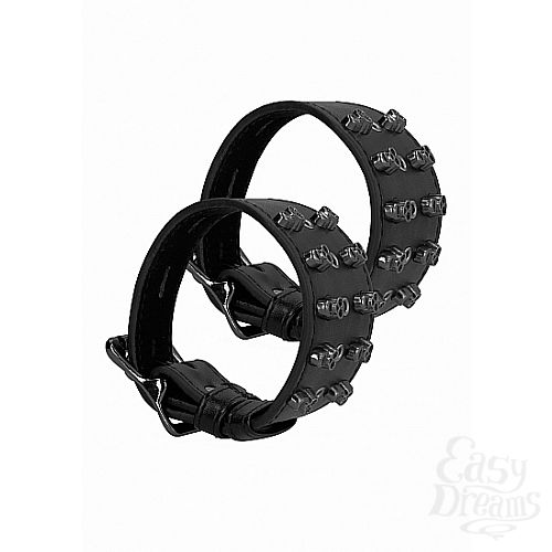  1: Shotsmedia  Ouch! Skulls and Bones Black Spikes SH-OU285BLK