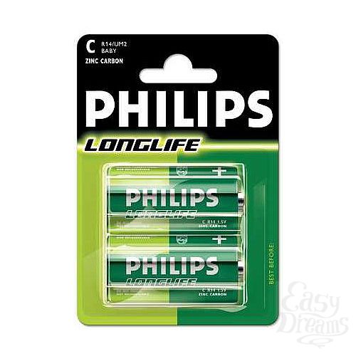  1:   C Philips Longlife R14 2 