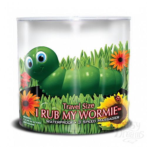  1: FeelzToys  I Rub My Wormie^ Travel-Size Green ()