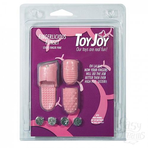  2 Toy Joy,     FINGERLICIOUS FUNSET VIBR. PINK 9329TJ