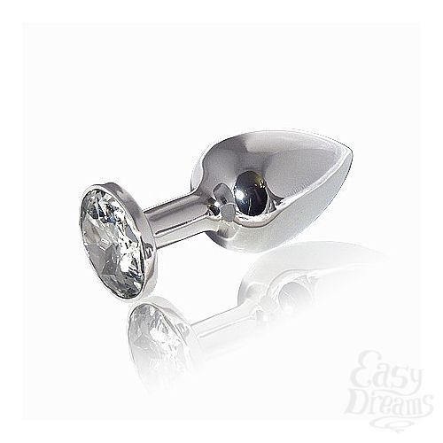  1:    Butt Plug Silver Small Diamond