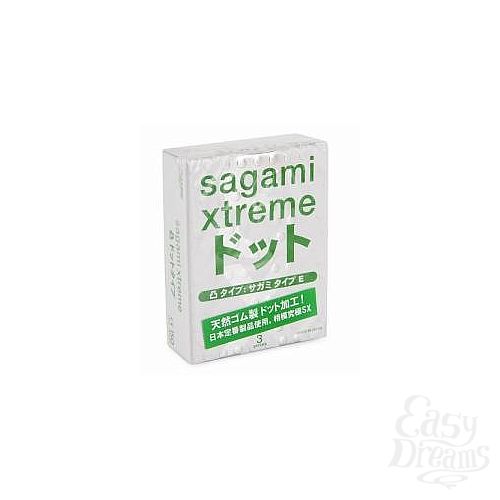 Фотография 1: Классика Групп Презервативы Sagami №3 Xtreme Dotts 0,02