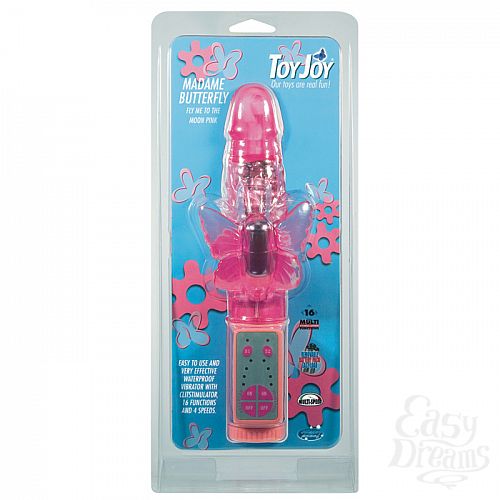  2 Toy Joy      Madame Butterfly Vibrator, 16 