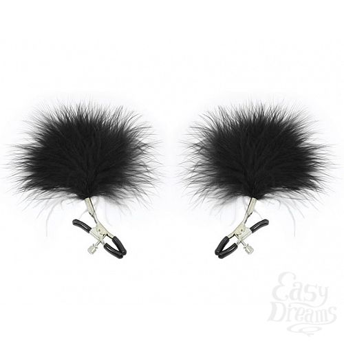  1: Sexandmischief    Feathered Nipple Clamps