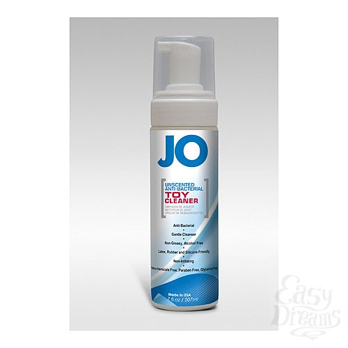  1: SYSTEM JO,      JO Unscented Anti-bacterial TOY CLEANER, 7 oz  (207 )