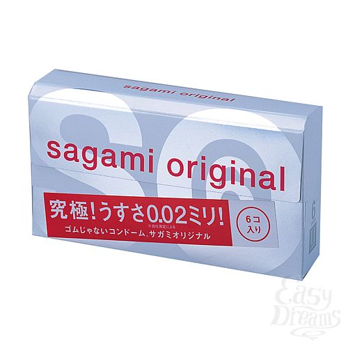 Фотография 1:  Презервативы Sagami Original 0.02 (6 шт.)