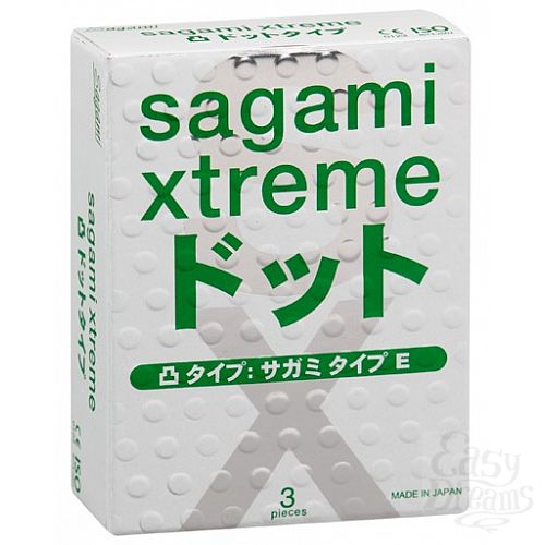 Фотография 1:  Презервативы Sagami Xtreme SUPER DOTS (3 шт.)