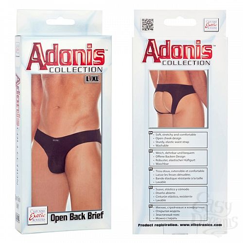  2 California Exotic Novelties,    Adonis Open Back Brief L/XL 4527-20BXSE