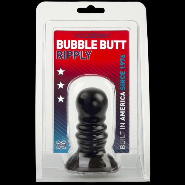 Анальный стимулятор BUBBLE BUTT RIPPLY - BLACK