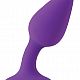 Фиолетовая гибкая анальная пробка INYA Queen. Внутри пробки имеется вращающийся от движений шарик.