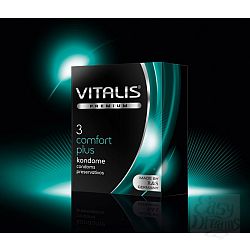  Контурные презервативы VITALIS premium №3 Comfort plus - 3 шт.