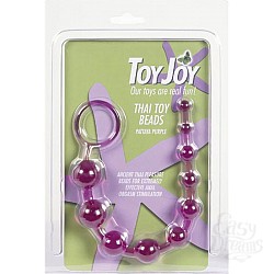  Анальный массажер шарики-цепочка фиолетовый (Toy Joy 9258)
