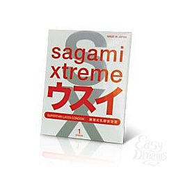  Ультратонкий презерватив Sagami Xtreme SUPERTHIN - 1 шт.