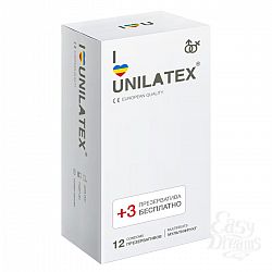  Разноцветные ароматизированные Unilatex Multifruit  - 12 шт. + 3 шт. в подарок