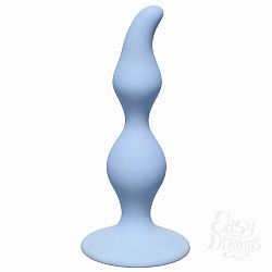 "Lola Toys First Time"   Curved Anal Plug Blue 4105-02Lola