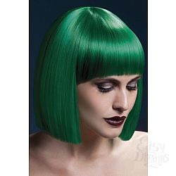  Зеленый парик со стрижкой прямой боб