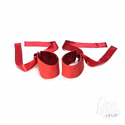 LELO   Lelo - Etherea Silk Cuffs Red