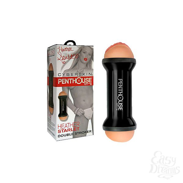 Мастурбатор вагина и анус Penthouse ® Double-Sided Stroker, Heather Starlet...